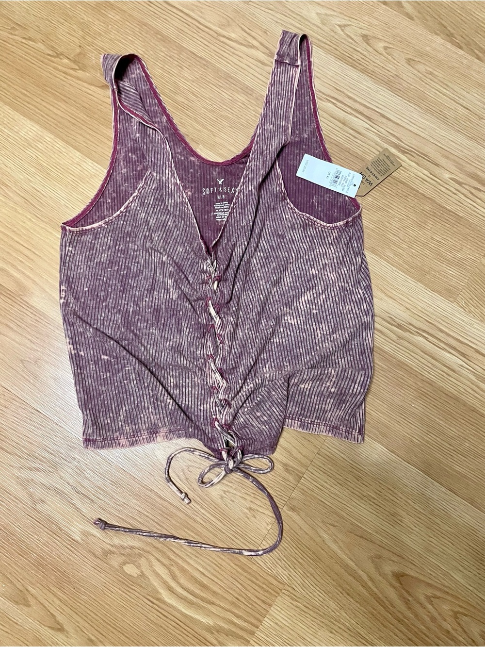 Lace-Up Tank Top